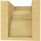 Ekena Millwork 5"W x 5"D x 5"H Wide Monterey Rough Cedar Woodgrain TimberThane Corbel, Primed Tan CORUR05X05X05MONRCPR - alternate 3
